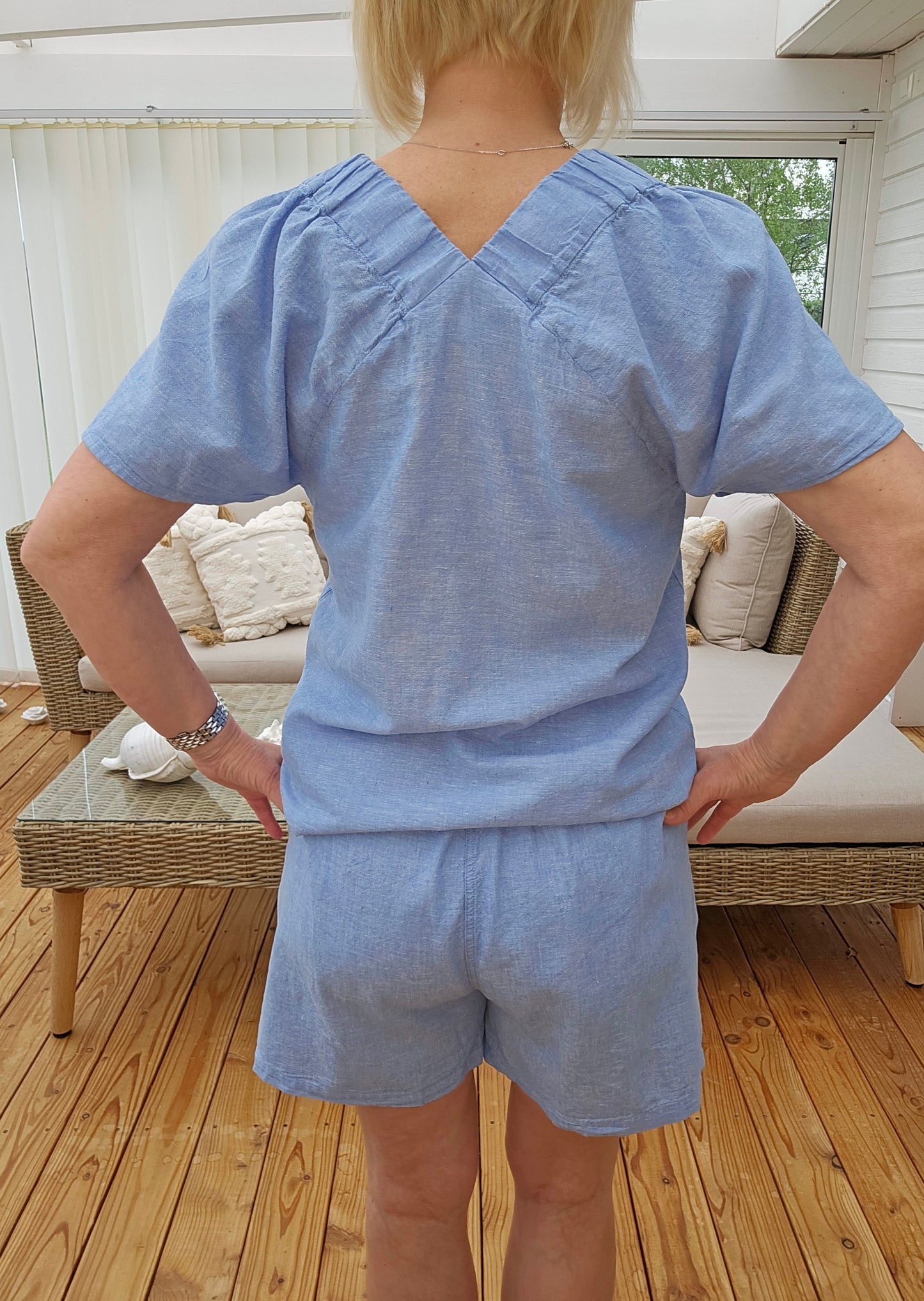 Vivika shorts light blue
