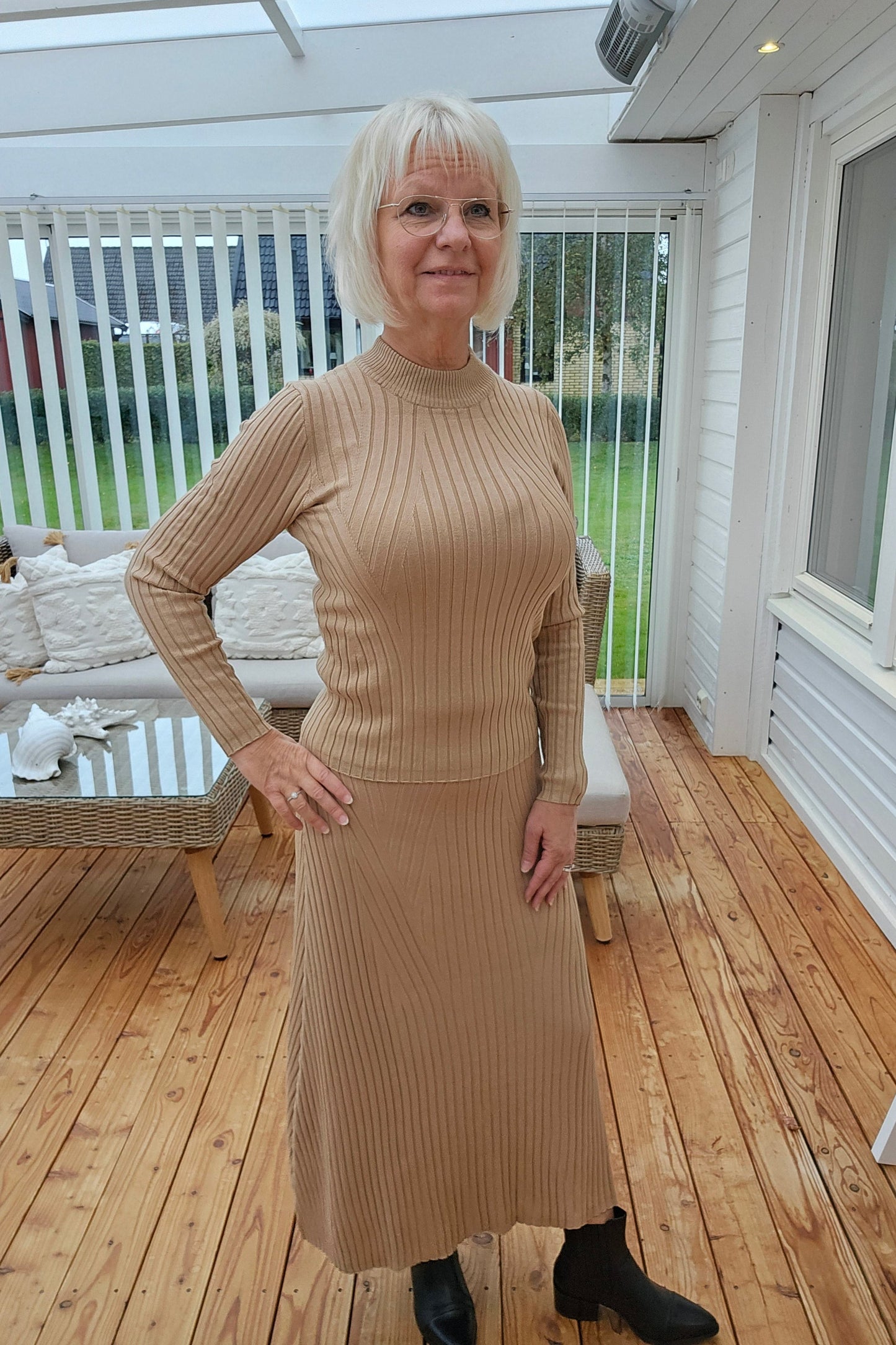Hedda topp beige