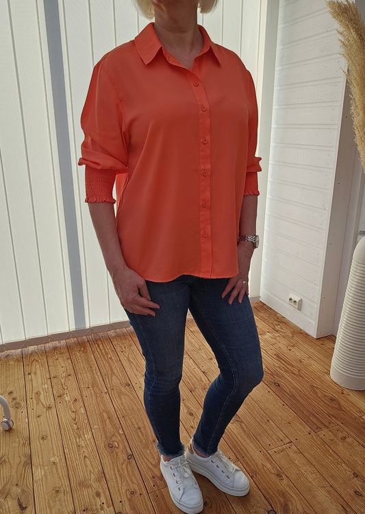 CRNola Shirt Hot Coral