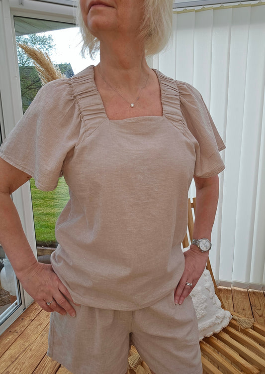 Vivianne blus beige