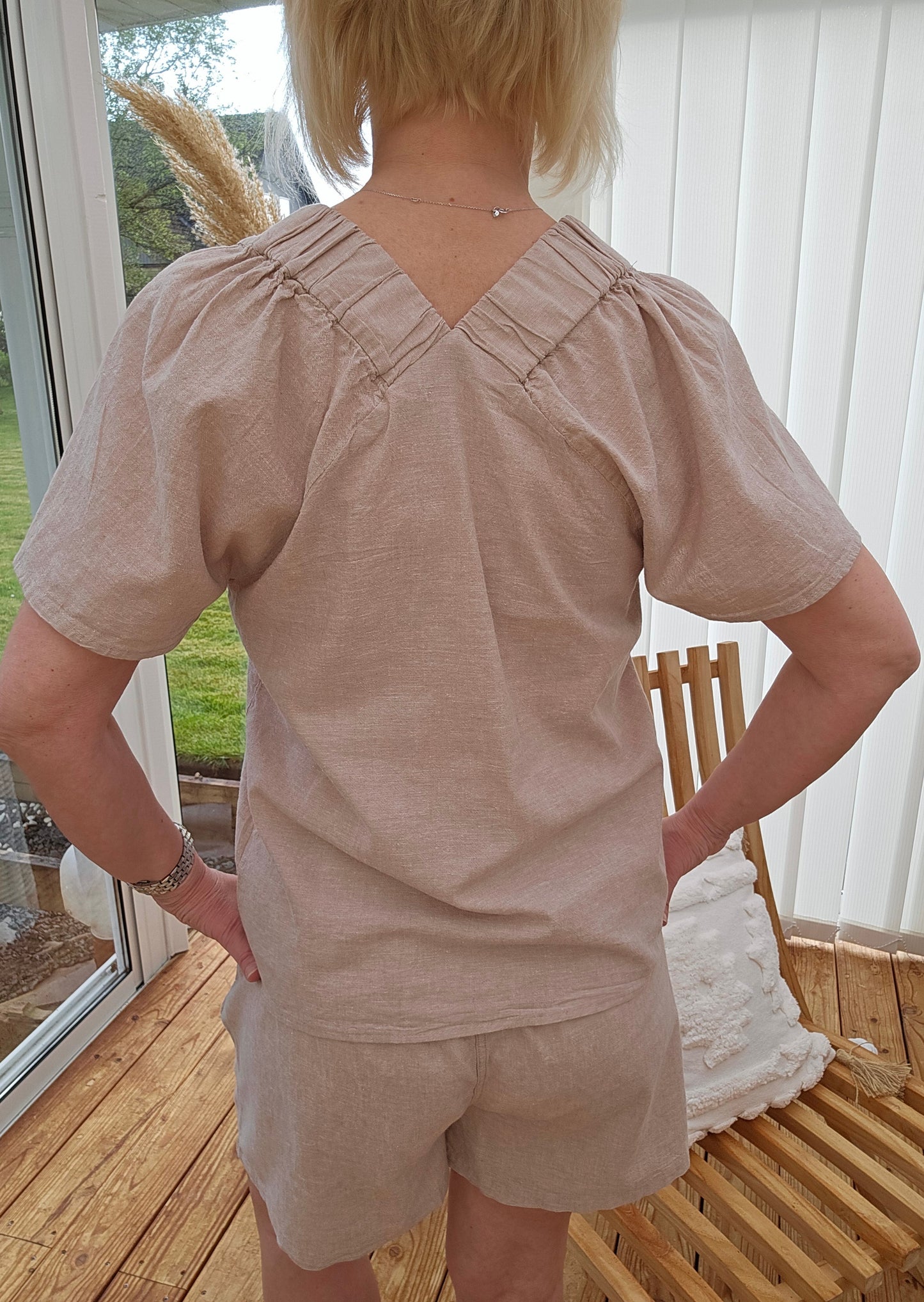 Vivianne blus beige