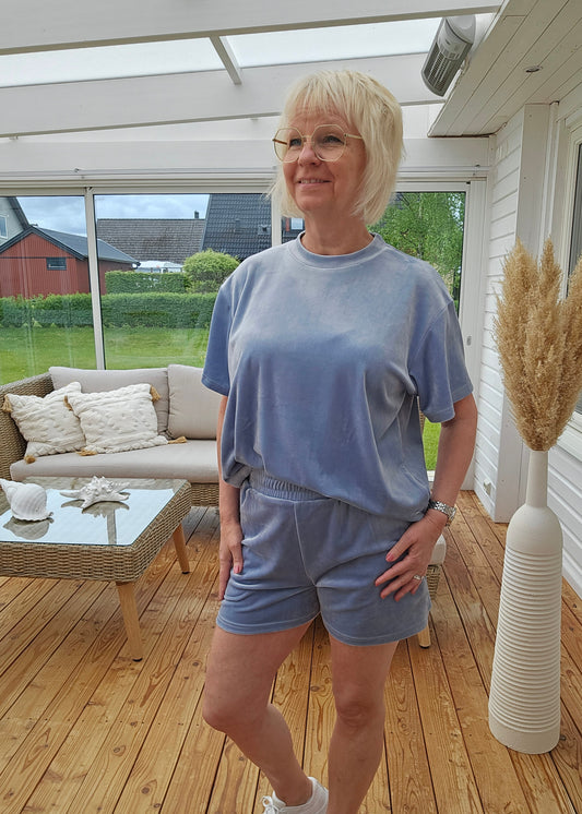 Pennie shorts ljusblå